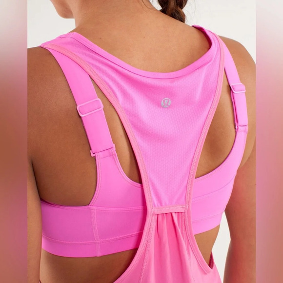 Lululemon Run: For Your Money Tank Pow Pink Light size 8 EUC with built in bra - Picture 4 of 7